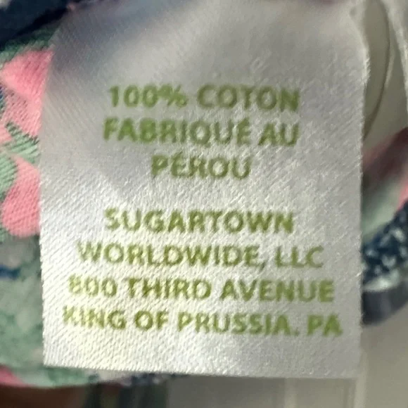 Lilly Pulitzer Jaci floral print ruffled hem off-the-shoulder dress XL (12-14) - Picture 7 of 7